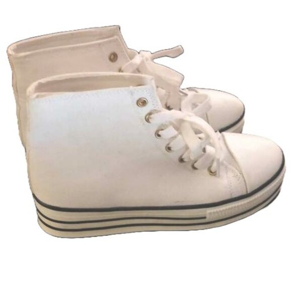 BDG high top flat form platform sneakers like converse - Picture 5 of 5